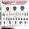 Service Caster 3'' Semi Steel Swivel 1'' Expanding Stem Caster with Brake SCC-EX20S315-SSR-TLB-1 - alternate 3